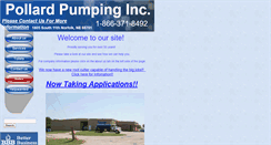 Desktop Screenshot of pollardpumping.com